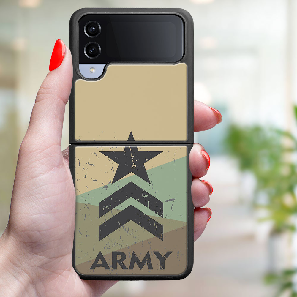 MY ART Capac De Protecție Pentru Samsung Galaxy Z Flip4 5G ARMY (236)