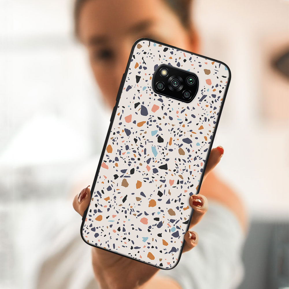 MY ART Husă De Protecție Xiaomi Poco X3 NFC / X3 Pro -BEIG TERRAZZO (162)