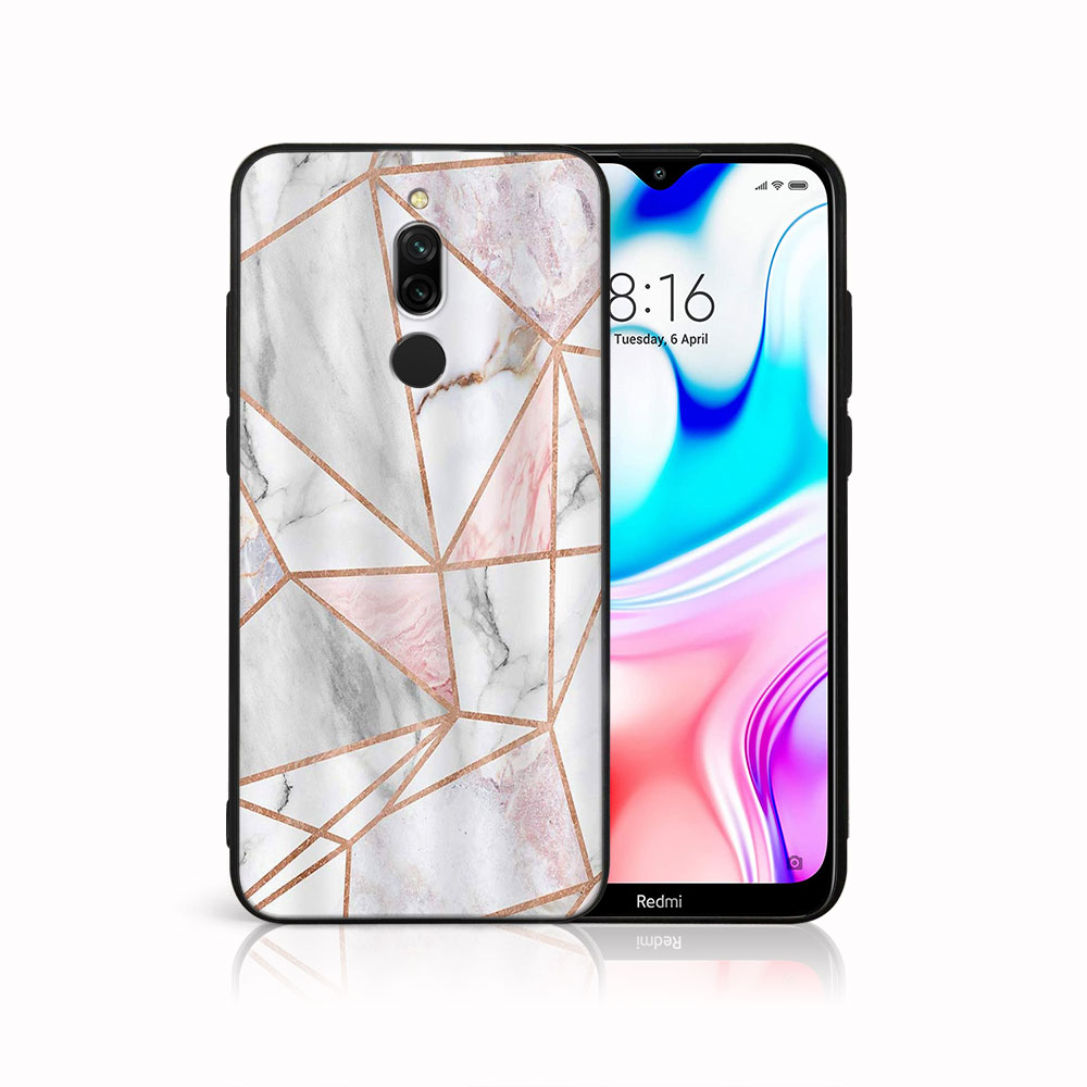 MY ART Husă De Protecție Xiaomi Redmi 8 - MARBLE PINK (143)