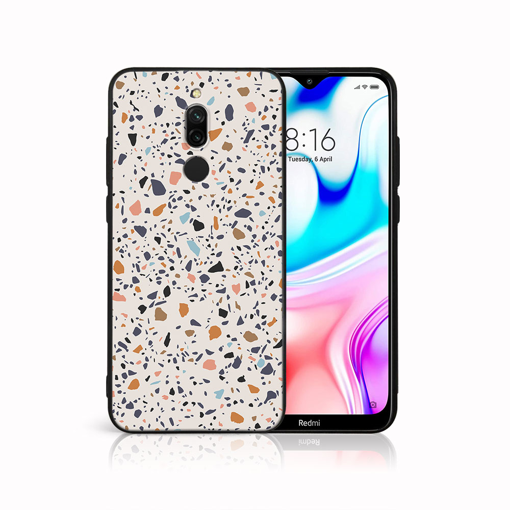 MY ART Husă De Protecție Pentru Xiaomi Redmi 8 - BEIGE TERRAZZO (162)