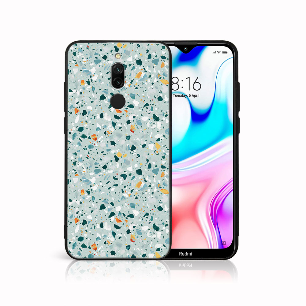 MY ART Husă De Protecție Pentru Xiaomi Redmi 8 - BLUE TERRAZZO (164)