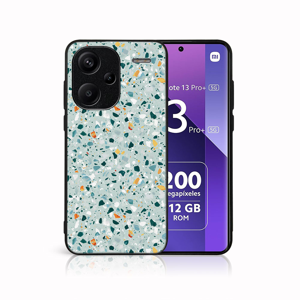 MY ART Husă De Protecție Pentru Xiaomi Redmi Note 13 Pro+ 5G BLUE TERRAZZO (164)