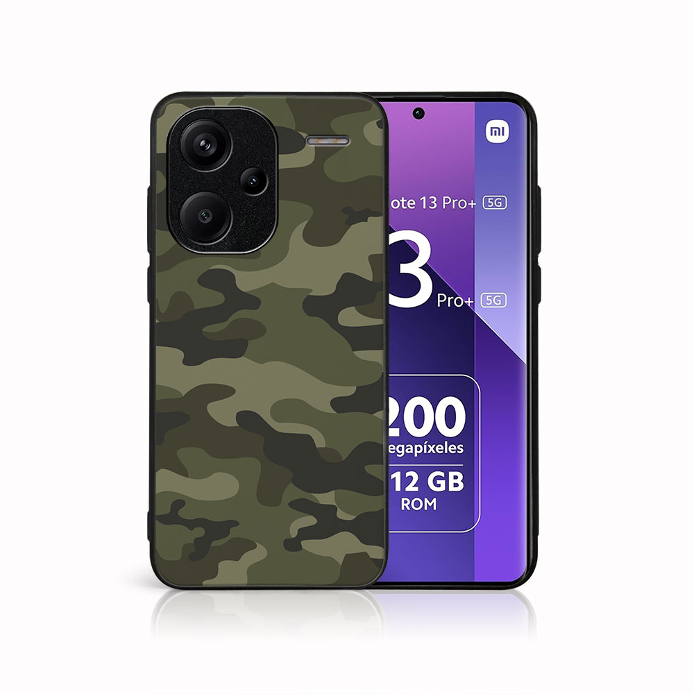 MY ART Husă De Protecție Pentru Xiaomi Redmi Note 13 Pro+ 5G GREEN CAMO (235)