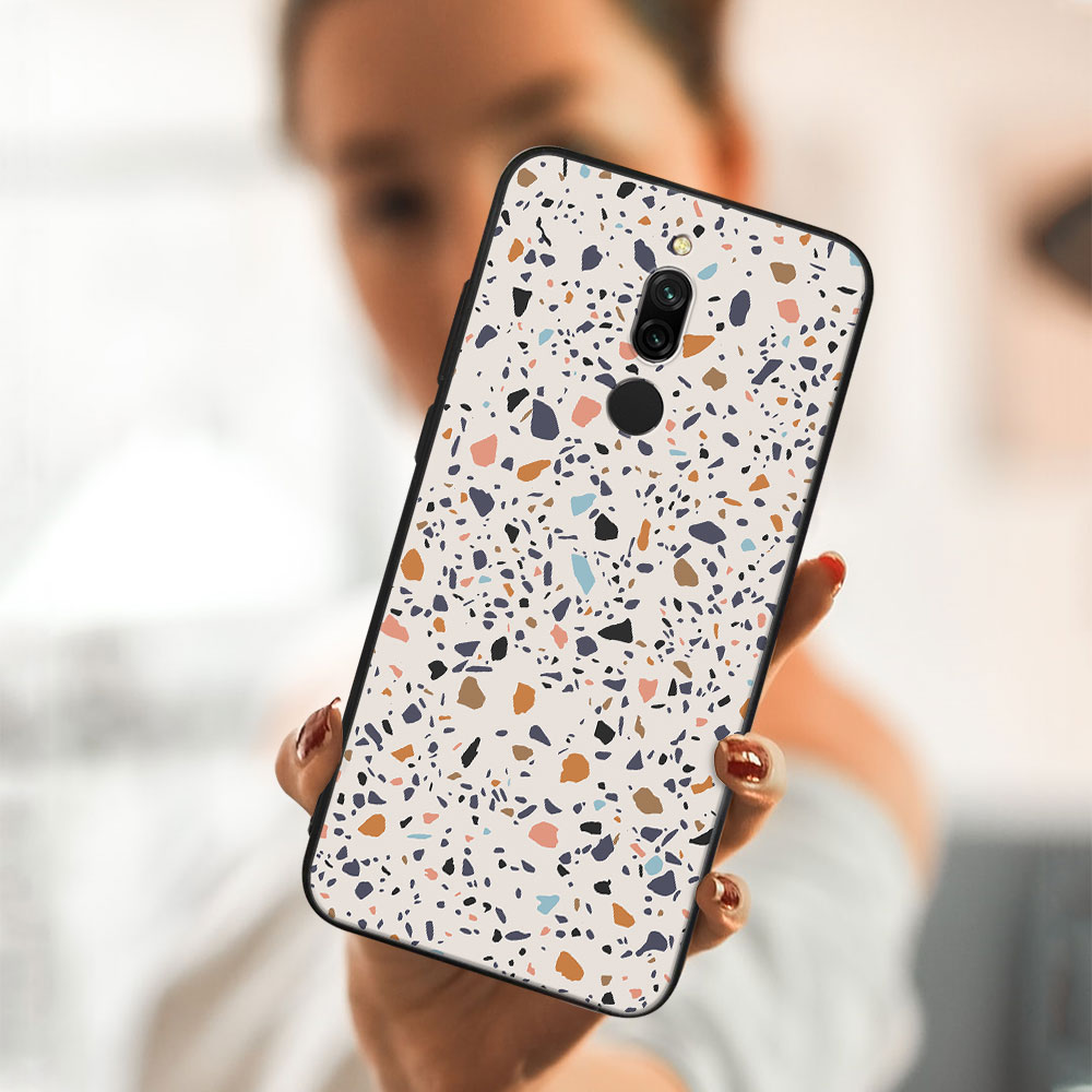 MY ART Husă De Protecție Pentru Xiaomi Redmi 8 - BEIGE TERRAZZO (162)