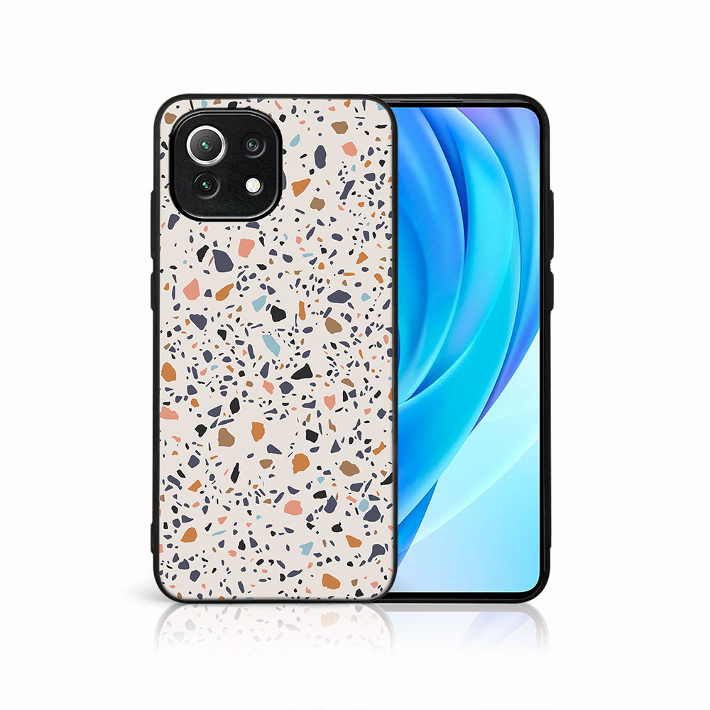 MY ART Husă De Protecție Xiaomi Mi 11 Lite / 11 Lite 5G / 11 Lite NE 5G - BEIGE TERRAZZO (162)