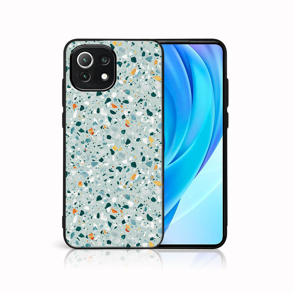 MY ART Husă De Protecție Xiaomi Mi 11 Lite / 11 Lite 5G / 11 Lite NE 5G - BLUE TERRAZZO (164)