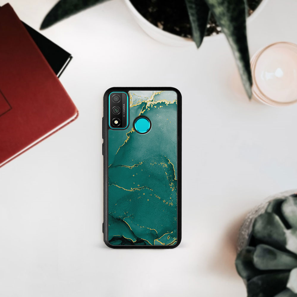 MY ART Husă De Protecție Pentru Huawei P Smart 2020 GREEN MARBLE (145)