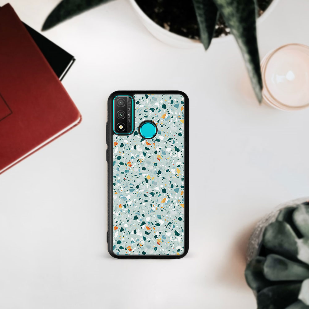 MY ART Husă De Protecție Pentru Huawei P Smart 2020 BLUE TERRAZZO (164)