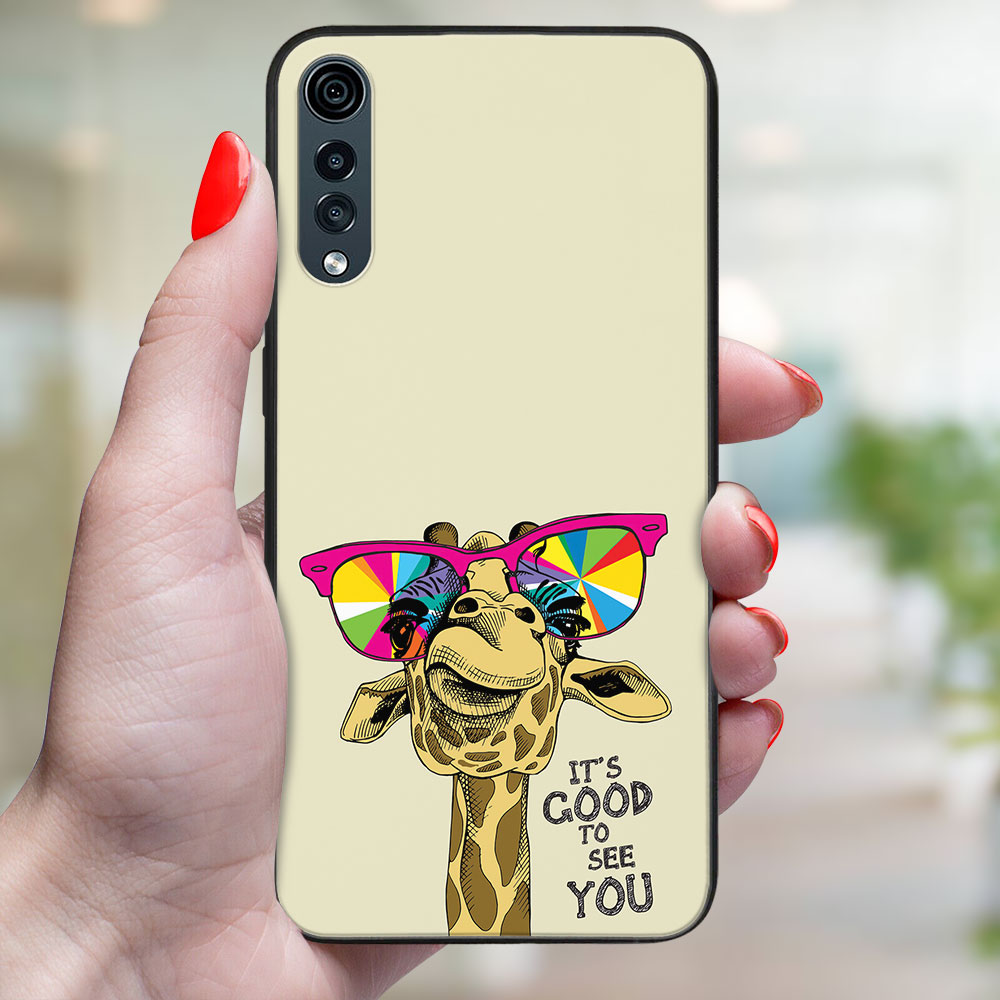 MY ART Husă De Protecție Pentru LG Velvet GIRAFFE (180)