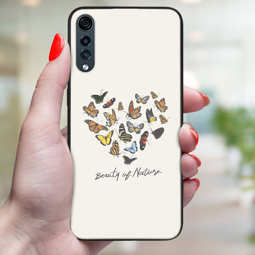 MY ART Husă De Protecție Pentru LG Velvet BUTTERFLIES (240)