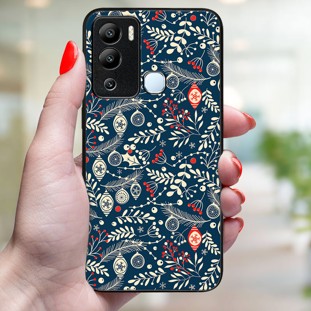 Coperta MY ART Cu Design De Crăciun Infinix Hot 12i MISTLETOE (070)