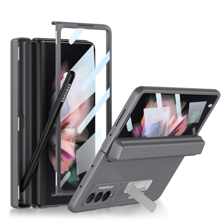 GKK BOX Husa De Protectie Cu Suport Samsung Galaxy Z Fold 3 5G Gri