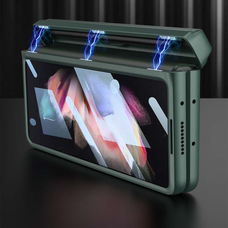 GKK BOX Husa De Protectie Cu Suport Samsung Galaxy Z Fold 3 5G Gri