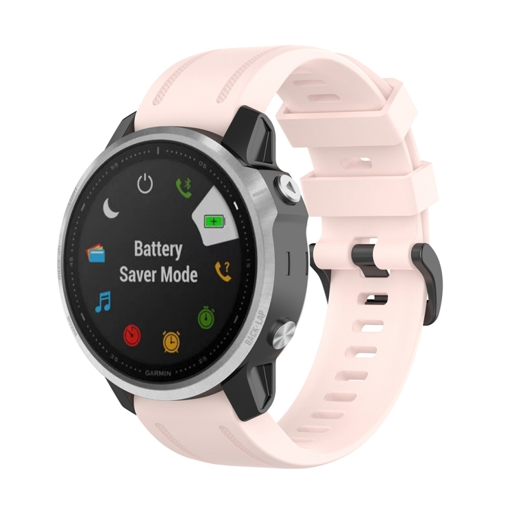 Curea SILICONE Garmin Fenix 6S / 6S Pro / 6S Safir Roz Deschis