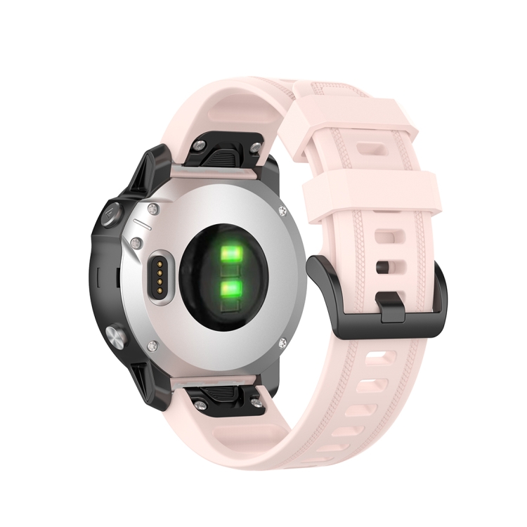 Curea SILICONE Garmin Fenix 6S / 6S Pro / 6S Safir Roz Deschis