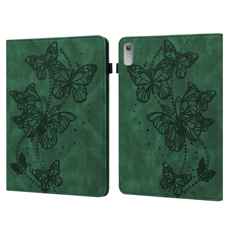 ART BUTTERFLY Husă Rabatabilă Pentru Lenovo Tab P11 Gen 2 Verde