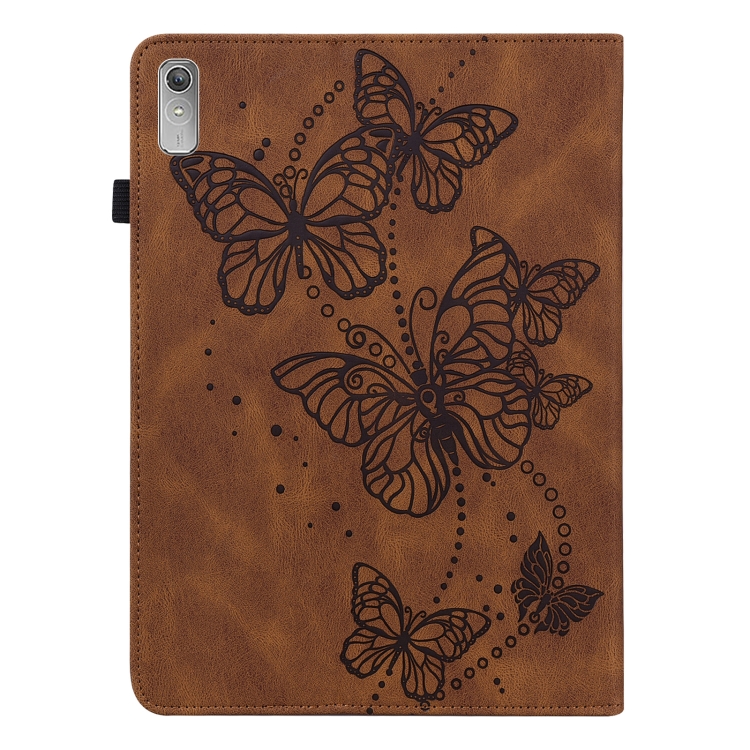 ART BUTTERFLY Husă Rabatabilă Pentru Lenovo Tab P11 Gen 2 Maro