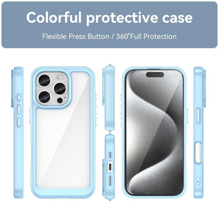 CRYSTAL Husă De Protecție Pentru Apple IPhone 16 Pro Albastru