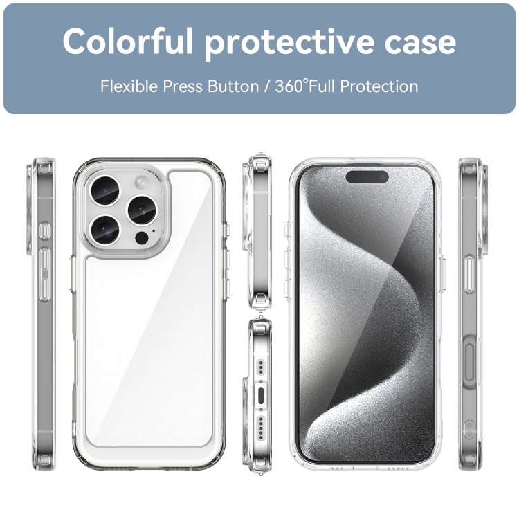 CRYSTAL Husă De Protecție Pentru Apple IPhone 16 Pro Transparent