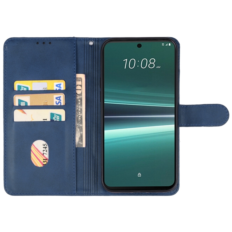 SMOOTH Husă Portofel Pentru HTC U24 Pro Albastru