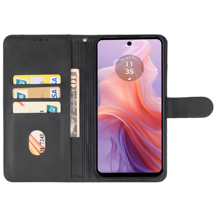 SMOOTH Husă Portofel Pentru Motorola Moto E14 Negru