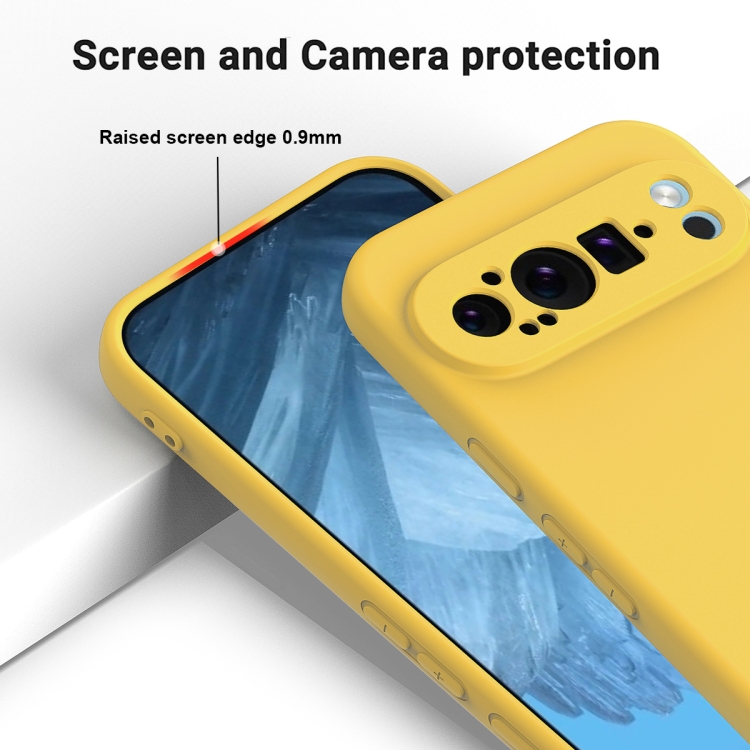 RUBBER Husă De Protecție Pentru Google Pixel 9 Pro Galben