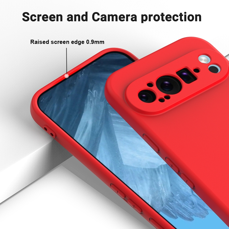 RUBBER Husă De Protecție Pentru Google Pixel 9 Pro Roșu