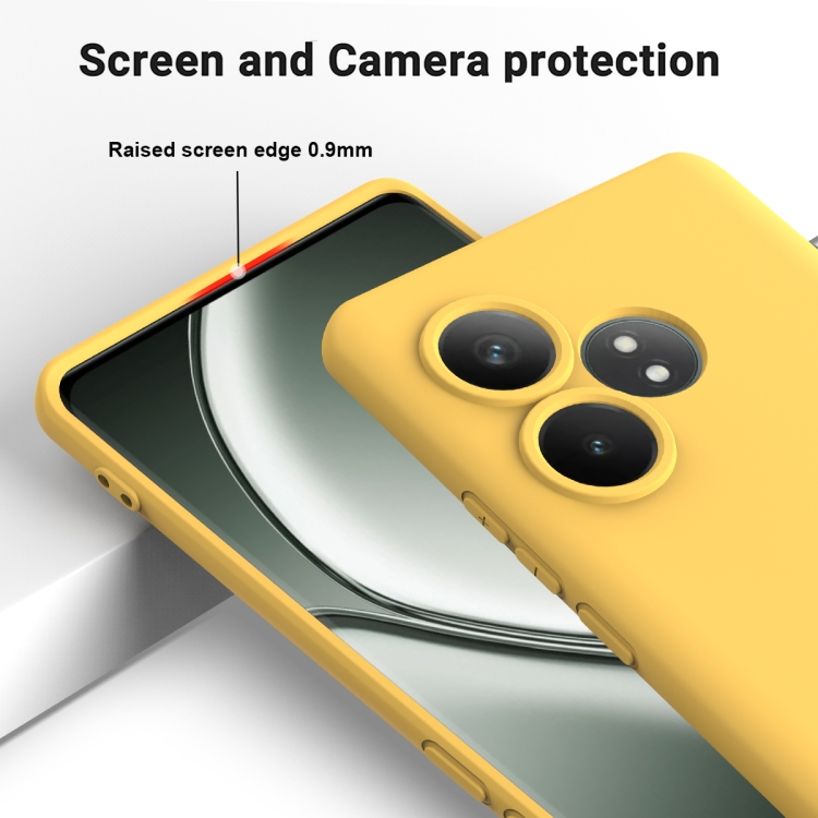 RUBBER Husă De Protecție Pentru Realme GT 6 / Realme GT 6T Galben