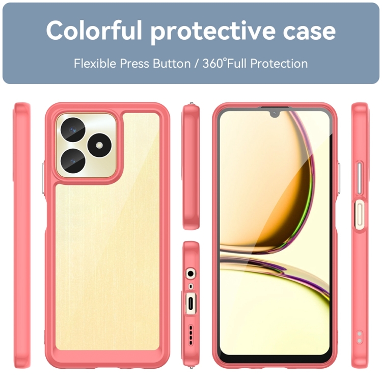 CRYSTAL Husă De Protecție Pentru Realme Note 50 Roșu