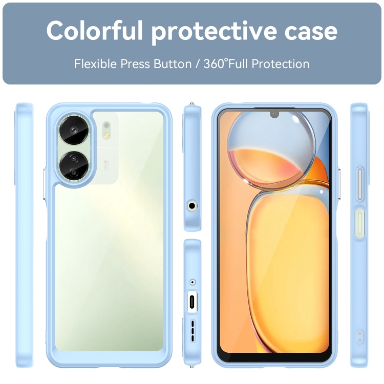 Husa De Protectie CRYSTAL Pentru Xiaomi Redmi 13C / Poco C65 Albastru