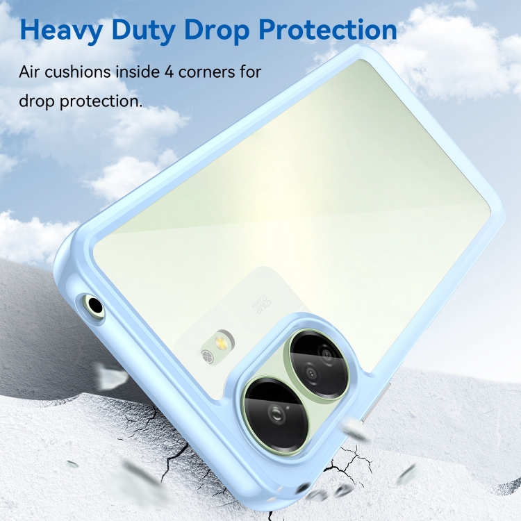 Husa De Protectie CRYSTAL Pentru Xiaomi Redmi 13C / Poco C65 Albastru