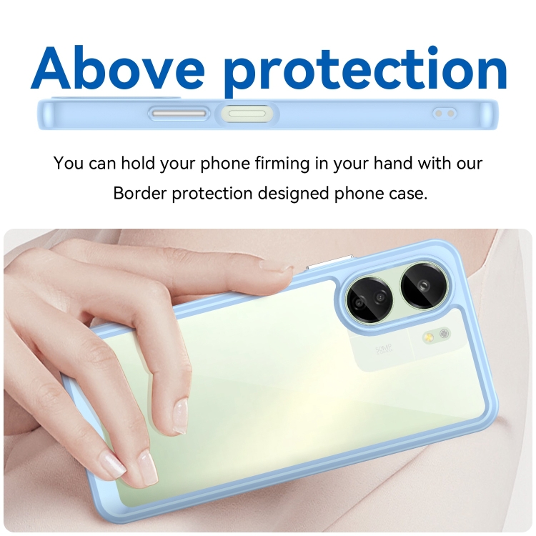 Husa De Protectie CRYSTAL Pentru Xiaomi Redmi 13C / Poco C65 Albastru