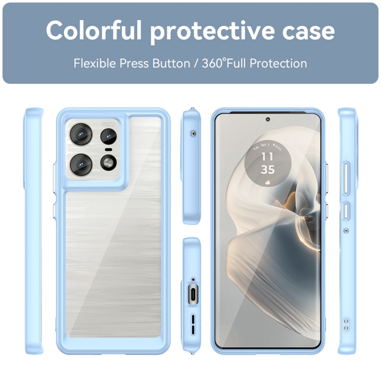 CRYSTAL Husă De Protecție Pentru Motorola Edge 50 Pro Albastru