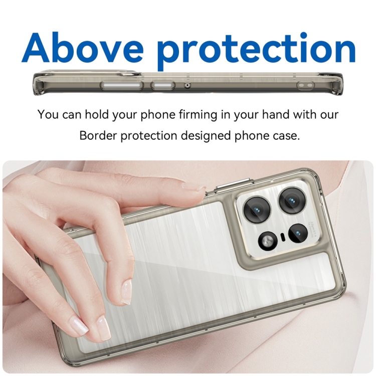 CRYSTAL Husă De Protecție Pentru Motorola Edge 50 Pro Gri