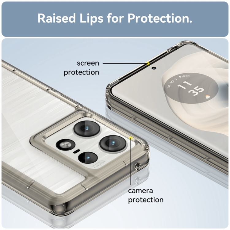 CRYSTAL Husă De Protecție Pentru Motorola Edge 50 Pro Gri