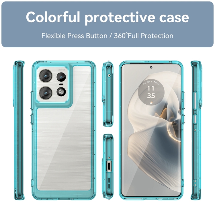 CRYSTAL Husă De Protecție Pentru Motorola Edge 50 Pro Turcoaz