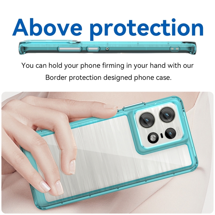 CRYSTAL Husă De Protecție Pentru Motorola Edge 50 Pro Turcoaz