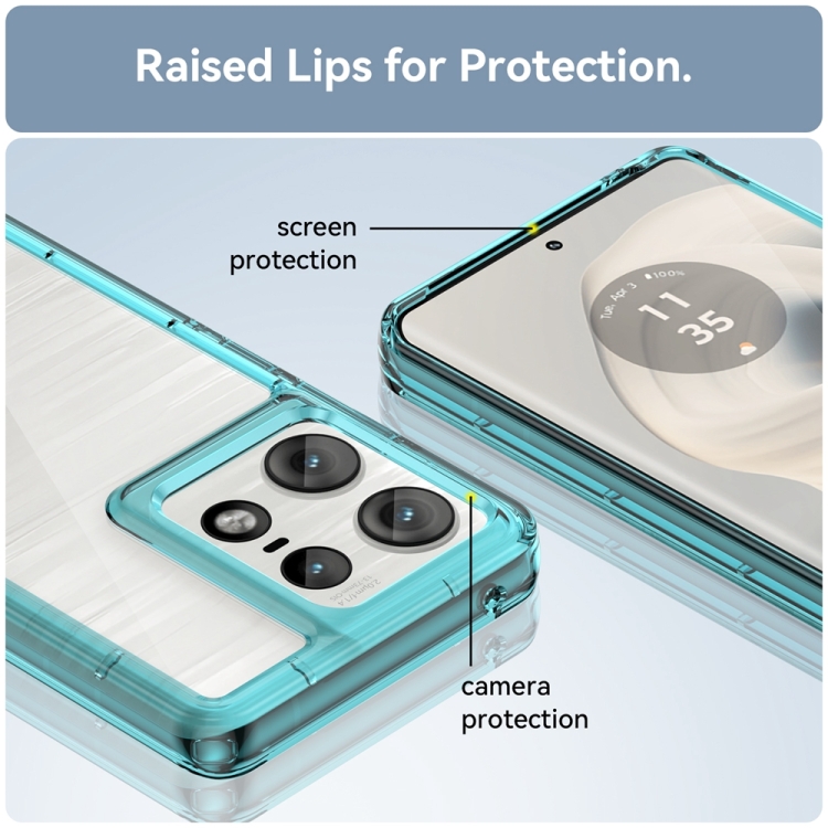 CRYSTAL Husă De Protecție Pentru Motorola Edge 50 Pro Turcoaz