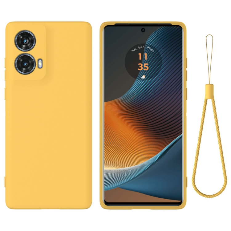 RUBBER Husă De Protecție Pentru Motorola Moto G85 5G Galben