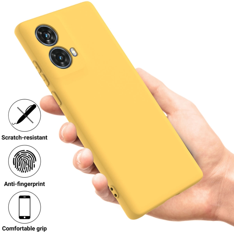 RUBBER Husă De Protecție Pentru Motorola Moto G85 5G Galben