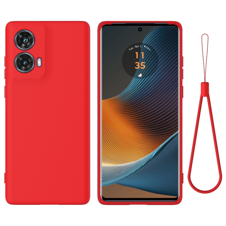 RUBBER Husă De Protecție Pentru Motorola Moto G85 5G Roșu