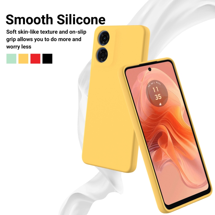 RUBBER Capac De Protecție Pentru Motorola Moto E14 Galben