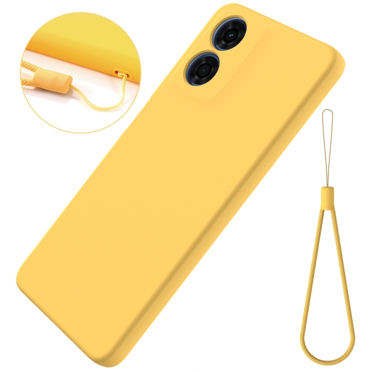 RUBBER Capac De Protecție Pentru Motorola Moto E14 Galben