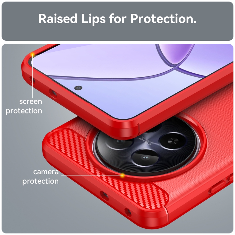 FLEXI TPU Capac De Protecție Realme 12 5G Roșu