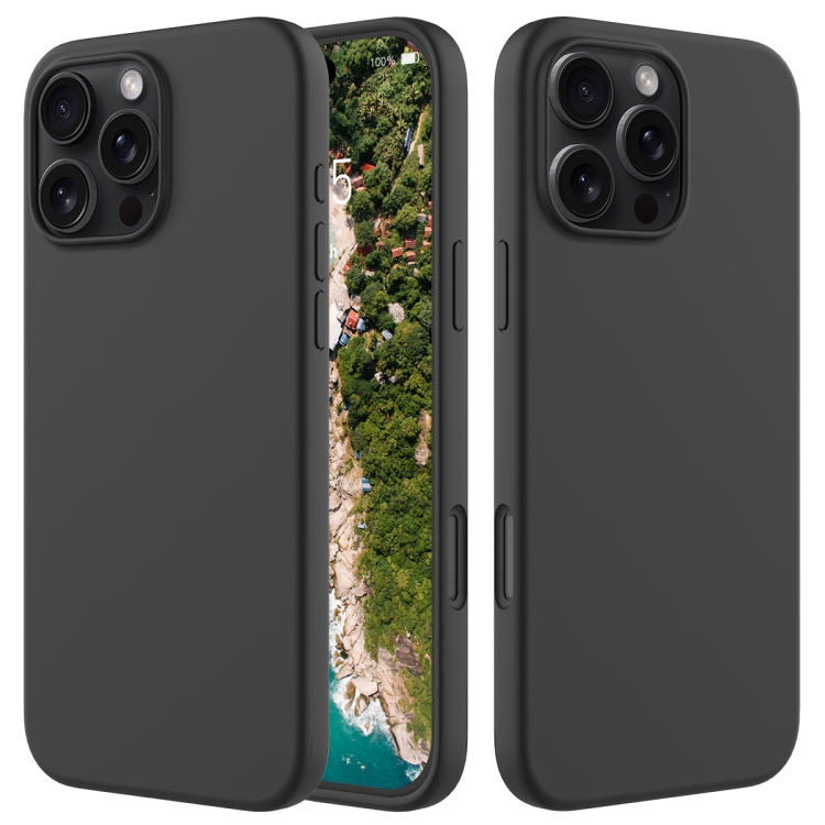 RUBBER Husă De Protecție Pentru Apple IPhone 16 Pro Negru