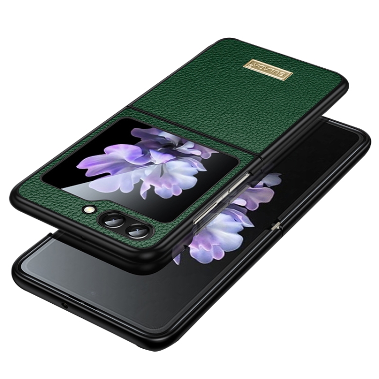 SULADA LEATHER Husă De Protecție Samsung Galaxy Z Flip6 5G Verde