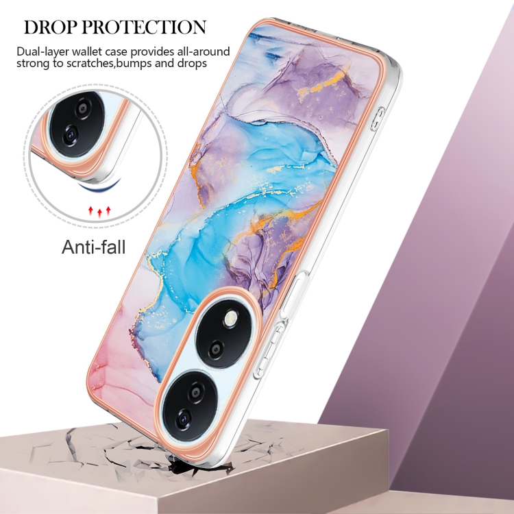 IMD MARBLE Husă De Protecție Pentru Honor X7b BLUE