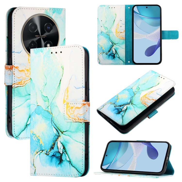 ART MARBLE Husă Portofel Pentru Huawei Nova 12i GREEN