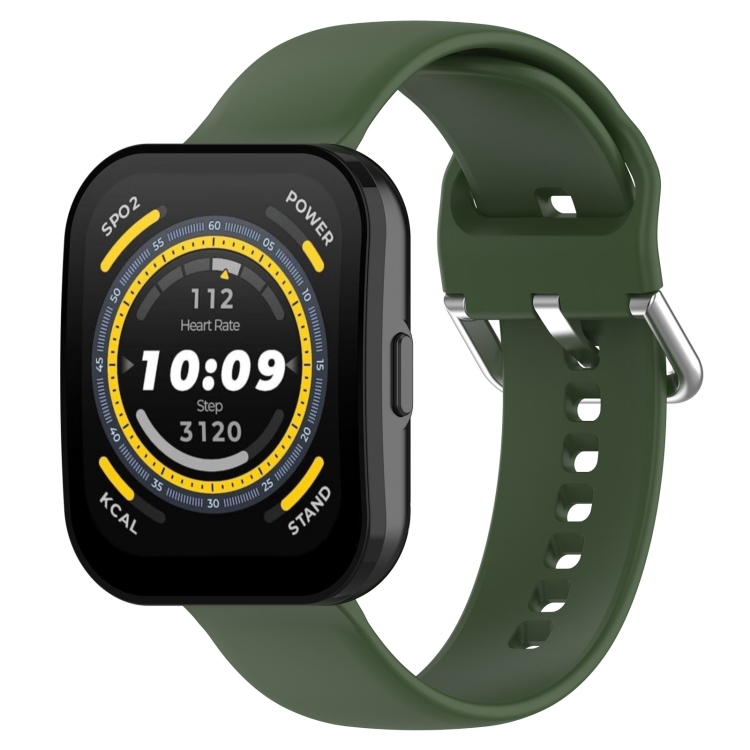 SILICONE Curea înlocuibilă Pentru Amazfit Bip 5 Verde închis