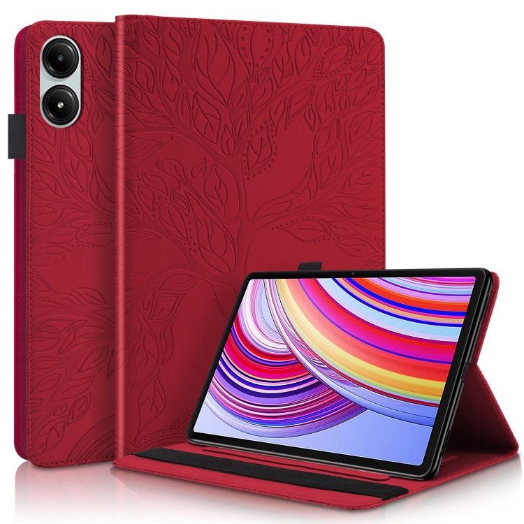 ART TREE Husă Rabatabilă Pentru Xiaomi Redmi Pad Pro / Pad Pentru 5G Roșu